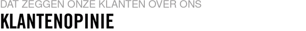 Klantenopinie